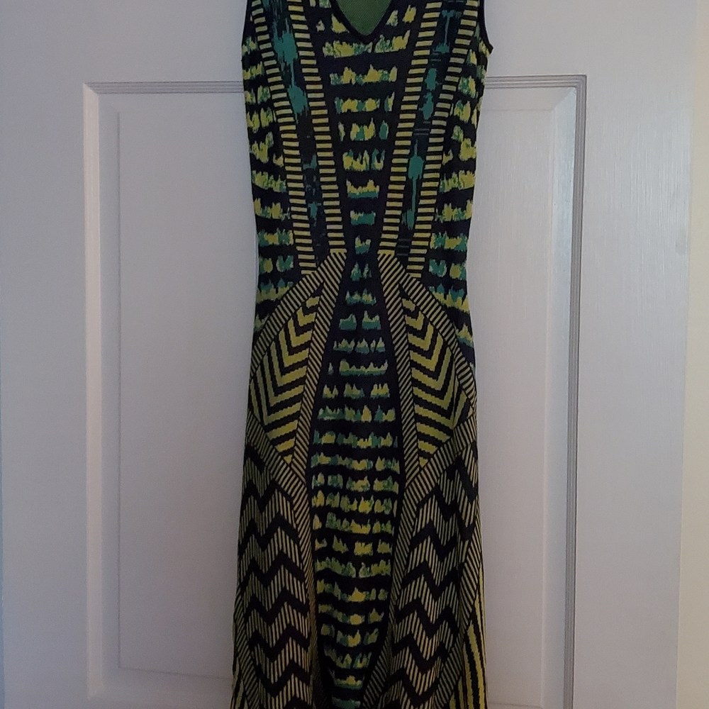 BCBGMAXAZRIA Arista jacquard sweater dress